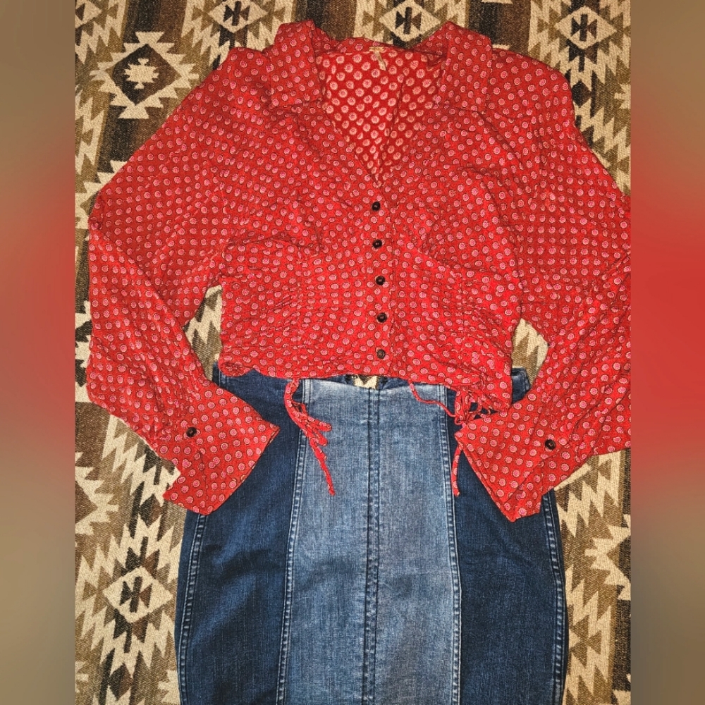 Free people small blouse
